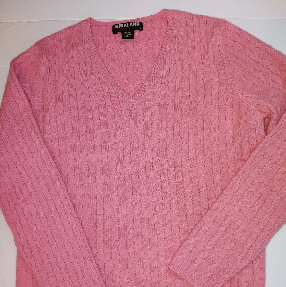 Kirkland Cashmere V-Neck Sweater L